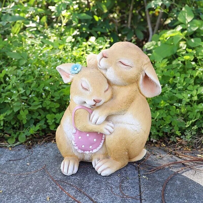 Rabbit Statue Resin Crafts Creative Home Garden Decoration Living Room Ornaments