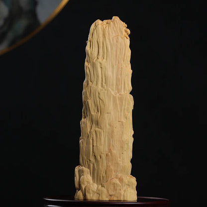 22cm Boxwood Real Wood Sculpture Feng Shui Sculpture God Buddha Home Décor Myth