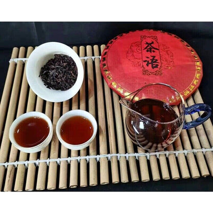 Pu-erh Tea Old Tree Pure Material Tightly Pressed 357g Pu-erh Ripe Tea Cake