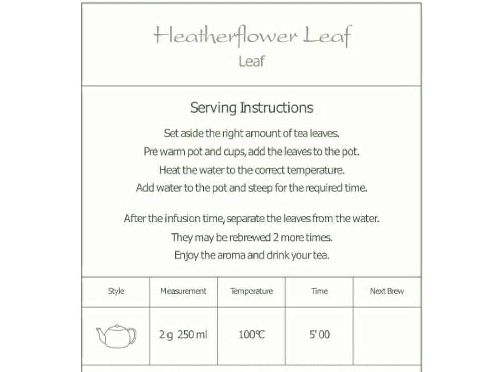 Heather Flowers and Leaves - 100g