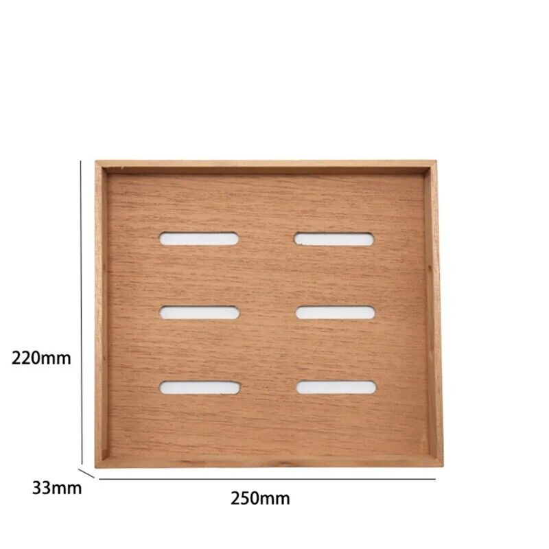 Cedar Humidor Trays Wooden Portable Holder Smoking Accessories Tools 25x22x3.3cm