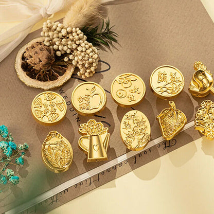 Wax Seal Stamp Head Metal Invitation Greeting Card Wedding Styling Tools 8-24Pcs