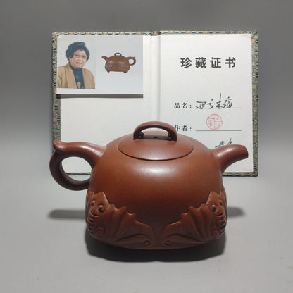 Vintage Chinese Yixing Purple Clay Teapot Zisha Ceremony Fashion Gift Teaware