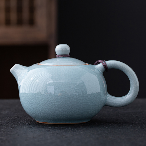 Ceramic Teapot Manual Chinese Ice Crack Split Teapot Household Kung Fu Tea Pot