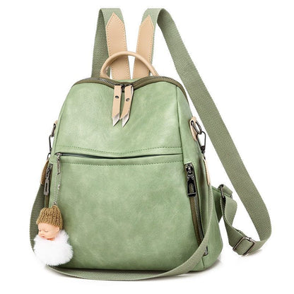 Synthetic Leather Backpacks School Bags Large School Bags Student Book Bag Retro