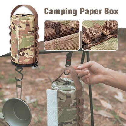 Outdoor Camping Portable Tissue Case Box Storage Bag Paper Towel Storage Case