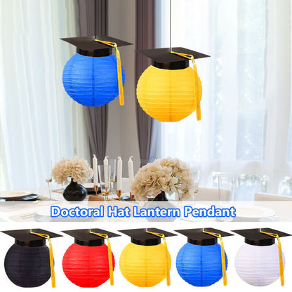 Graduation Party Ceremony Lantern Doctoral Hat Lantern Photography Prop Decor