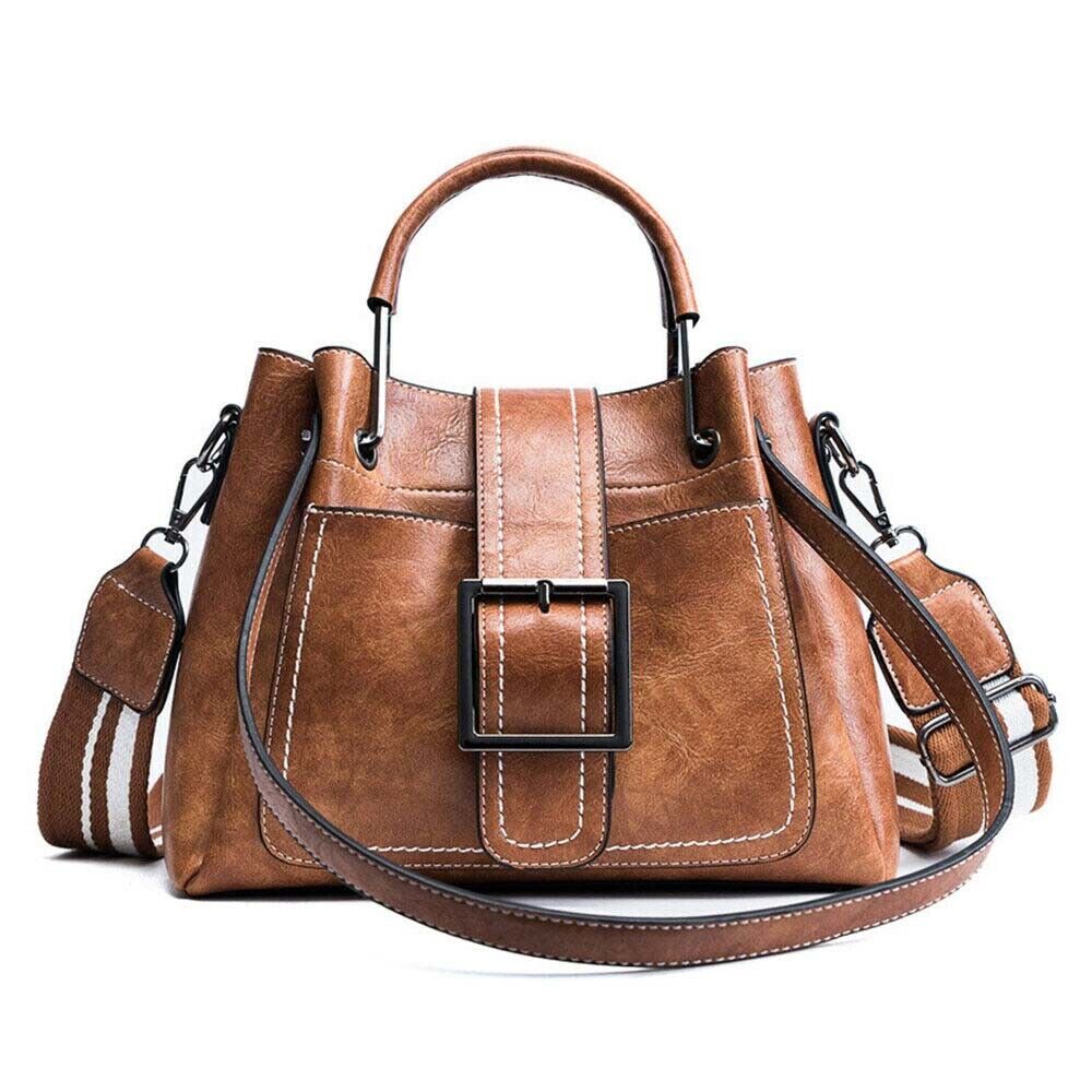 Womens Faux Leather Handbag Messenger Crossbody Shoulder Bag Satchel Tote Purses