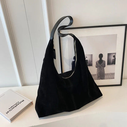 Suede Bag Women 2023 Autumn/winter Popular Shoulder Bag Bucket Bag