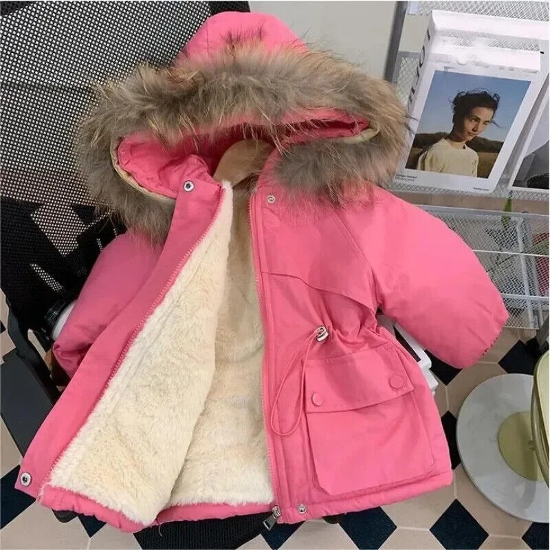 Winter Girl Jackets Baby Jacket Kids Thickened Parkas Children Girls Coat
