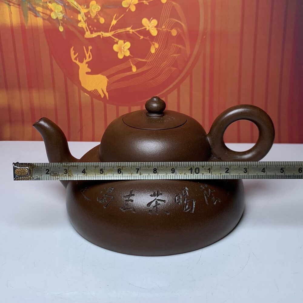 Vintage Chinese Yixing Purple Clay Teapot Zisha Ceramic Gourd Teaware Collection