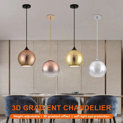 Pendant Lights Chandelier Ceiling Glass LED Colorful 3D Fireworks E27 Lamps 20cm