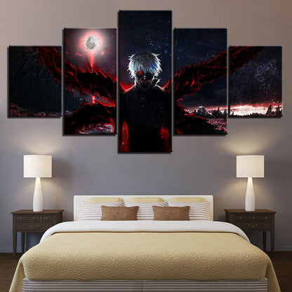 Tokyo Ghoul Kanekiken Anime Canvas Prints Painting Wall Art Decor Picture 5PCS