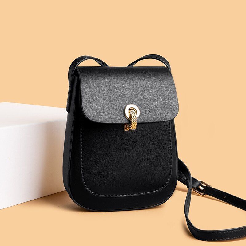 Genuine Leather Shoulder Bags Mini Crossbody Bag Fashion Cowhide Purses Square