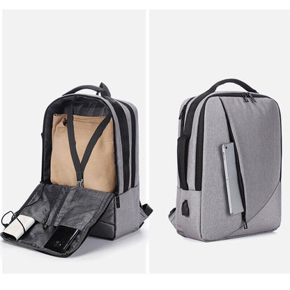 Men's Backpack USB Charging Man Multifunctional Oxford Cloth Bag Laptop Bag