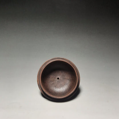 vintage chinese yixing purple clay teapot zisha ceremony carving Collectible art