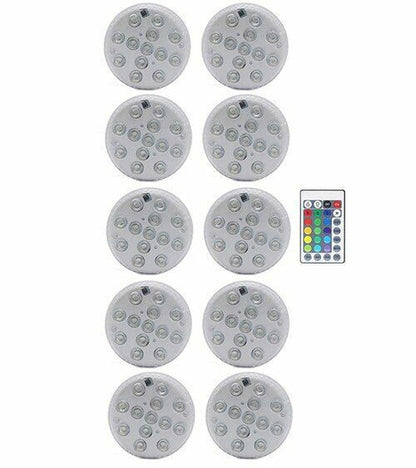 Swimming Pool Light 13 LED RGB Submersible Magnet Suction Cup Underwater Night