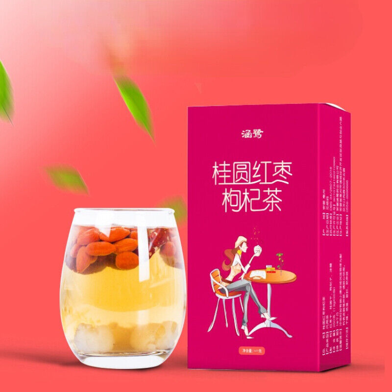 Organic Longan Red Date Wolfberry Herbs Tea Health Herbal Tea Gouqiguiyuan 300g