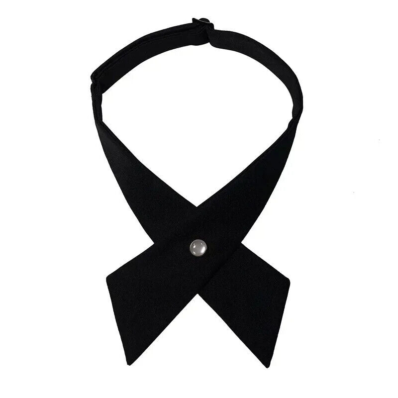 Women Criss Cross Bow Ties Fashion Solid Detachable Collars Apparels Accessories