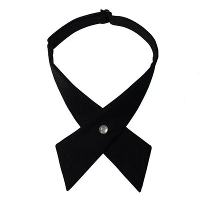 Women Criss Cross Bow Ties Fashion Solid Detachable Collars Apparels Accessories