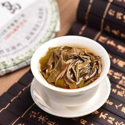 357G Icelandic Raw Tea Cake Yunnan Pu'er Tea Qizi Cake 300-year-old Ancient Tree