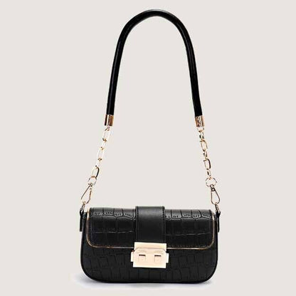 Crocodile Embossed Chain Women'sBag, Desinger Sboulder Bag Small Underarm Bag