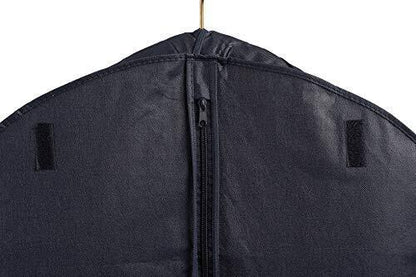 Tuva Breathable Fur Coat/Suit/Dress Garment Bag 45", Black, with Black