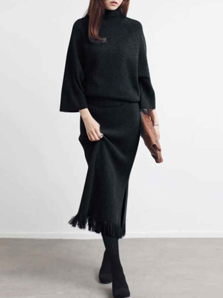 Two Piece Set Women Women's Sets Sweater Streetwear Women's Clothing Dress Sets