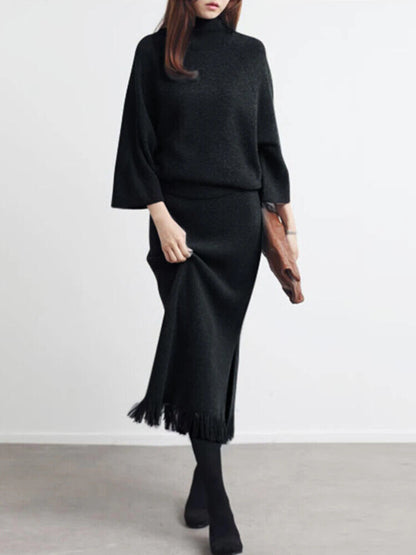Two Piece Set Women Women's Sets Sweater Streetwear Women's Clothing Dress Sets