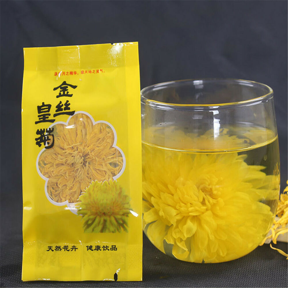 Organic Yellow Chrysanthemum Tea Big Blooming Flower Dry Herbal Health Herbs Tea