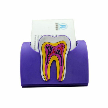 Dental Clinic Tooth Card Display Stands Colorful Rubber Teeth Molar Holder Decor