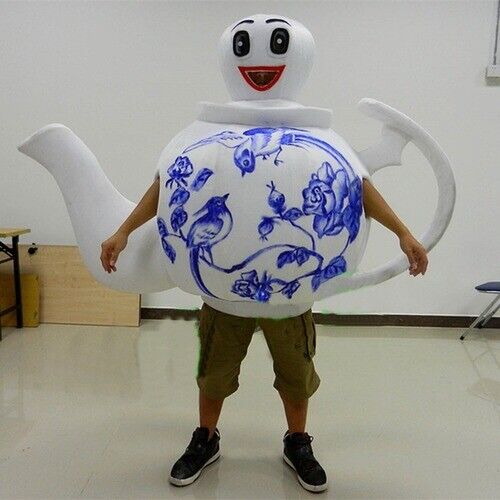 Halloween Cartoon Teapot Mascot Costumes Party Suits Outfits Cosplay Dress Xmas