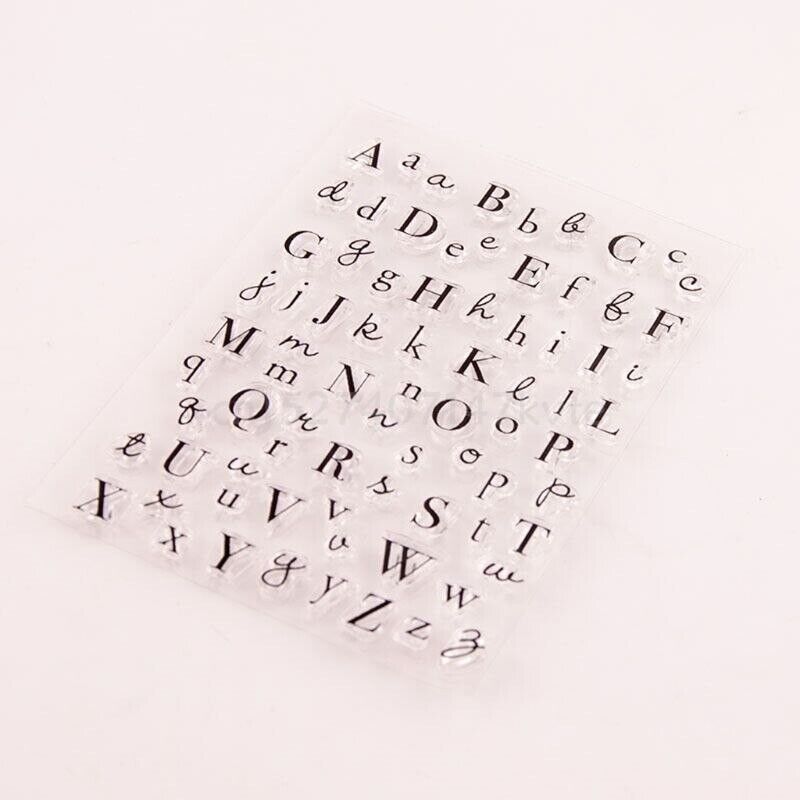 Alphabet Stamps Silicone Clear Seal DIY Scrapbooking Embossing Photo Album Decor