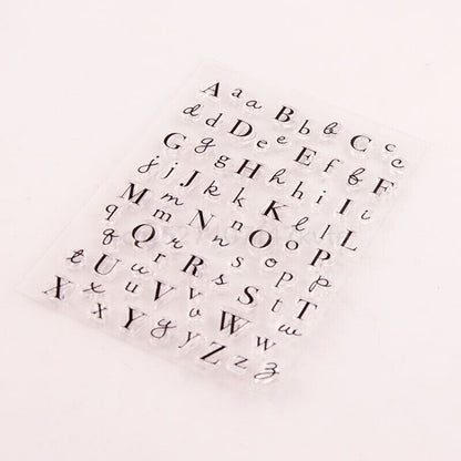 Alphabet Stamps Silicone Clear Seal DIY Scrapbooking Embossing Photo Album Decor