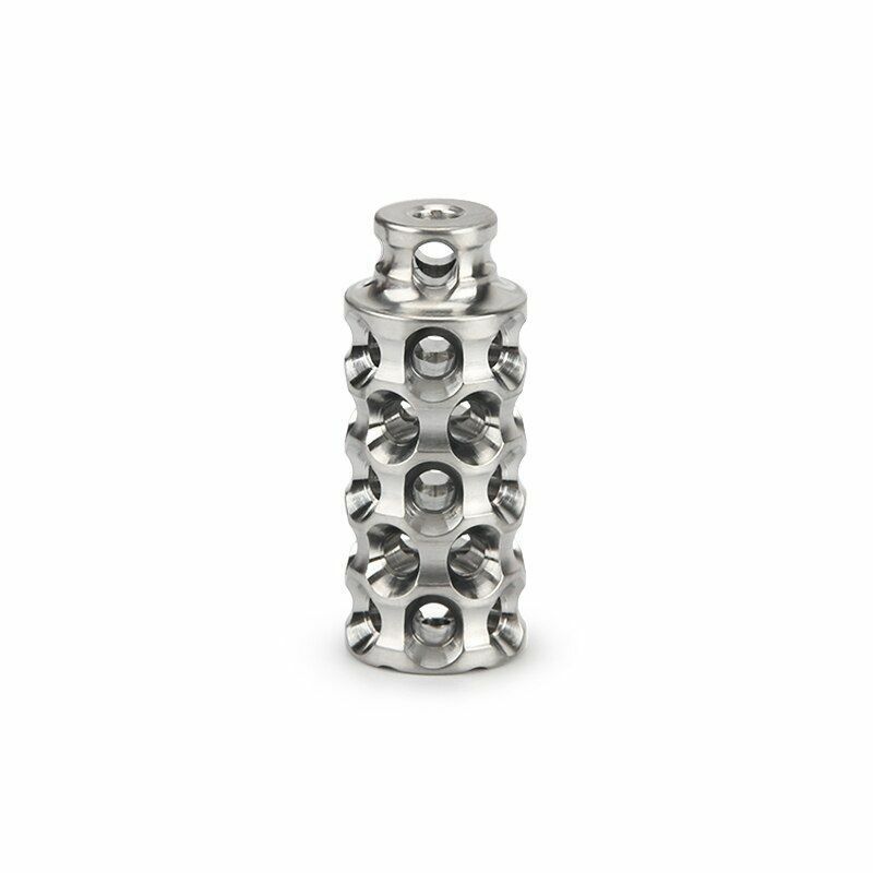 1PCS Hollow Titanium Alloy Beads Umbrella Rope DIY Pendant Paracord Accessories