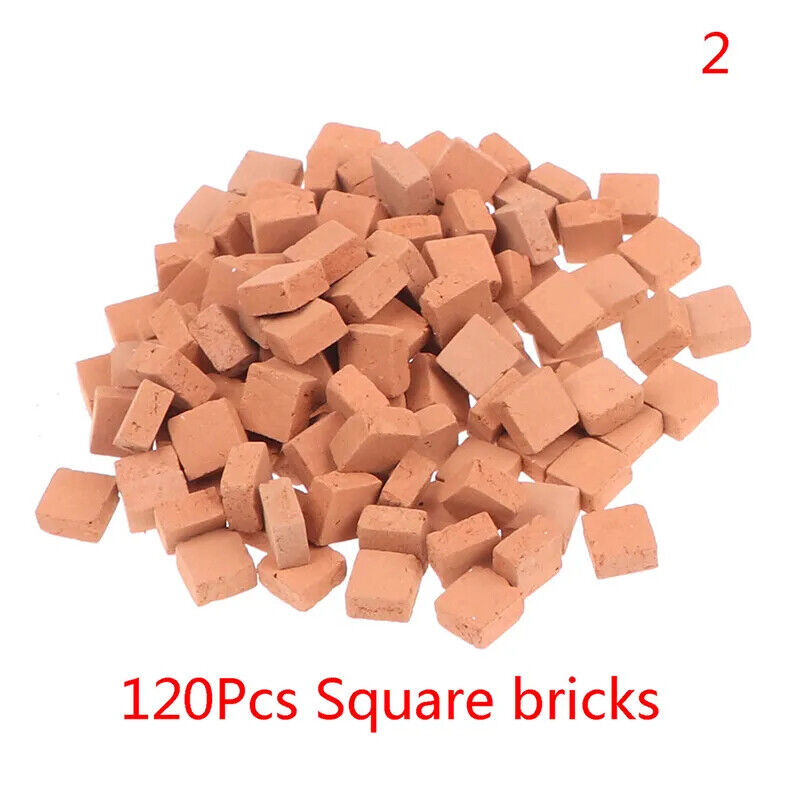 Simulation Brick 50-120Pcs Clay DIY Building Scenery Dollhouse Mini Landscape