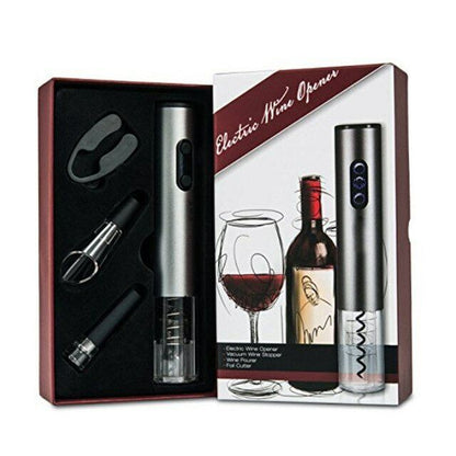 Kitchen Bar Tools 4Pcs Aluminum Alloy Wine Bottle Opener Electric Stopper Pourer
