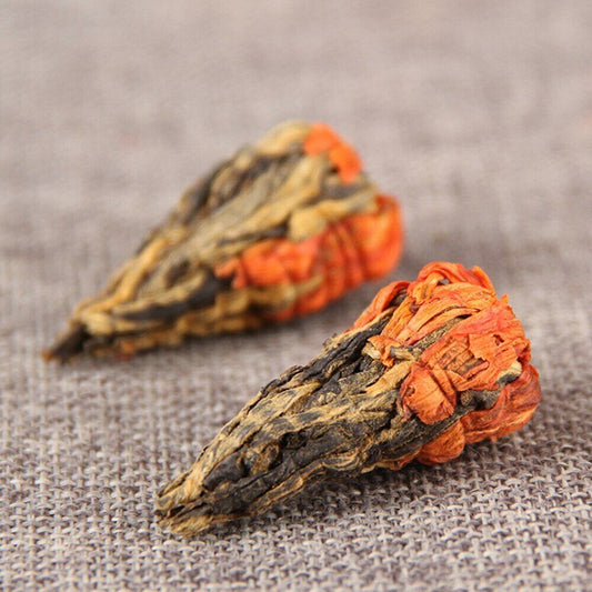 2023 Yunnan Black Tea Fengqing Handmade Lily Pagoda Dianhong Chinese Tea 100g