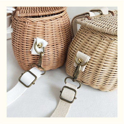 Small Big Back Basket Children Bicycle Basket Bag Basket Kid's Backpack