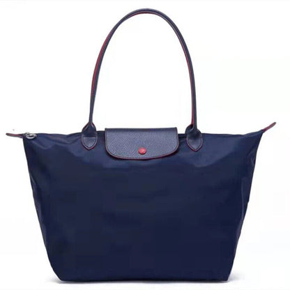 New Fashion High Capacity Embroidered Nylon Shoulder Bag Shopping Bag