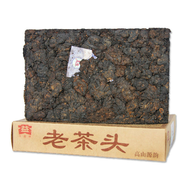 250g Menghai Dayi LaoChaTou Tea Pu-erh Ripe Puer Brick Ancient Tree Lao Cha Tou
