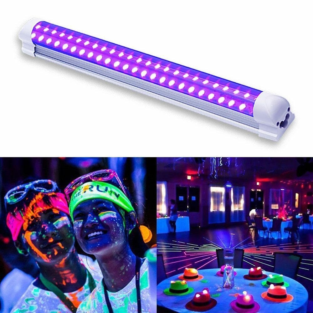 DJ Disco Light 10W Stage UV Purple LED Tube Party Christmas Bar Lamp Laser Wall