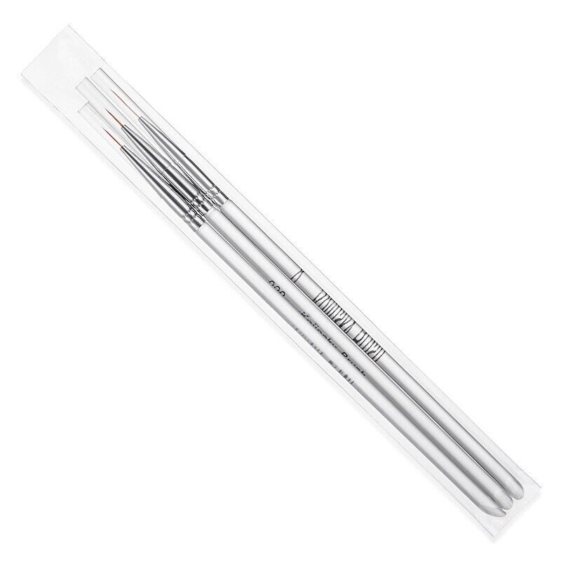 3Pcs Nail Art Brush Line Grid Stripes Drawing Pen Liner Manicure Tools 3 Sizes