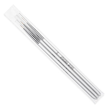 3Pcs Nail Art Brush Line Grid Stripes Drawing Pen Liner Manicure Tools 3 Sizes