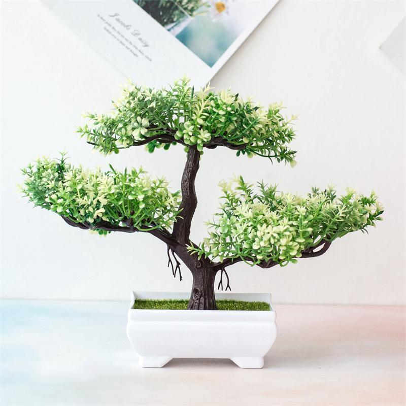 Arboles Artificiales Para Casa Con Maceta Pequeña Para Diseño Interior 2 Piezas