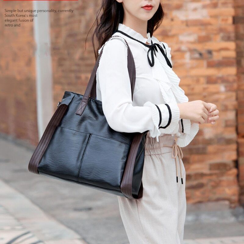 Handbag Women Handle Bag PU Leather Shoulder Bag Business Hand Bag 2023 Trend