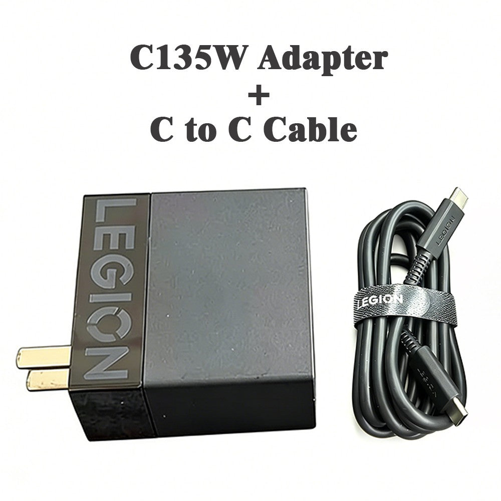 Original Lenovo Legion C135W GaN USB‑C Adapter (PD3.0 Fast Charging) – Portable