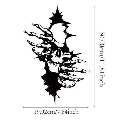 Scary Skeleton Art Wall Decor Metal Wall Decor Halloween Decor