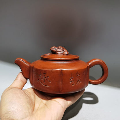 chinese yixing purple clay teapot tea set pot zisha ceramic cute decor figurine