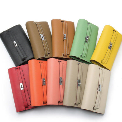 Mini Real Leather Flap Envelope Clutch Phone Wallet Shoulder Bag Purse Crossbody
